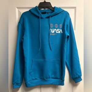 NWOT Hyper Space NASA Cotton Blend Hoodie Sweatshirt Unisex Size Small